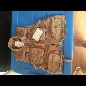 Kids Brown Fishing Vest